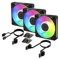 ARCTIC  BioniX P12 A-RGB - 3 Pack ACFAN00337A (120mm ARGB ブラック 3個パック) 