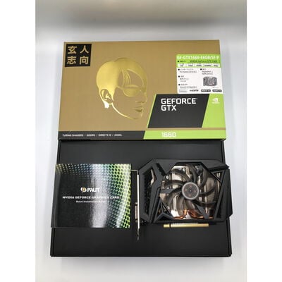 【水戸赤塚店】中古  玄人志向 GF-GTX1660-E6GB/OC/DF (GTX1660 6G GDR5) 139185 