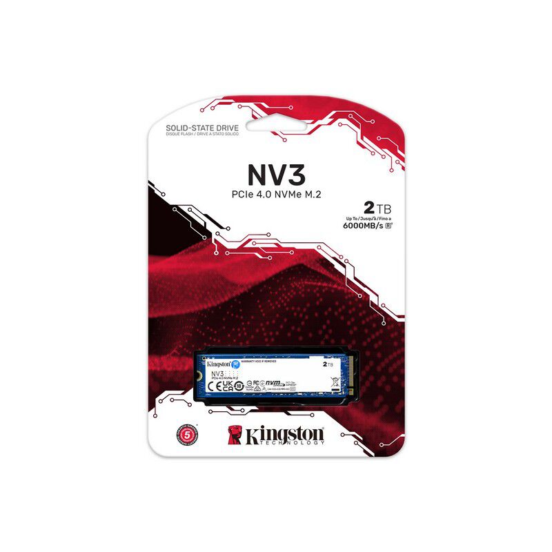 Kingston NV3 PCIe 4.0 NVMe SSD SNV3S/2000G (M.2 2280 Gen4 2TB