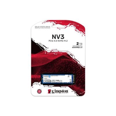 Kingston  NV3 PCIe 4.0 NVMe SSD SNV3S/2000G (M.2 2280 Gen4 2TB) 