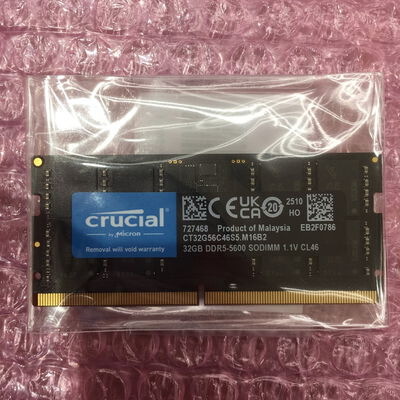 【佐賀南部バイパス店】中古  PC5-44800 32GB ノート用(DDR5-5600) 177968 
