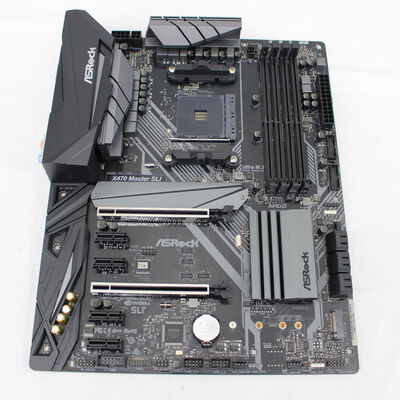 中古  ASRock X470 MASTER SLI (X470 AM4 ATX DDR4) 137109 