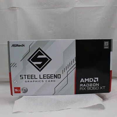 【通販センター】中古  ASRock RX9060XT SL 16GO(RX9060XT Steel Legend 16G) 179896 