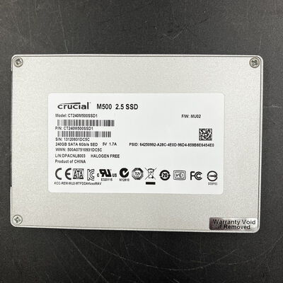 【大須店】中古  Crucial CT240M500SSD1（2.5インチ SSD 240GB SATA） 3480035614 