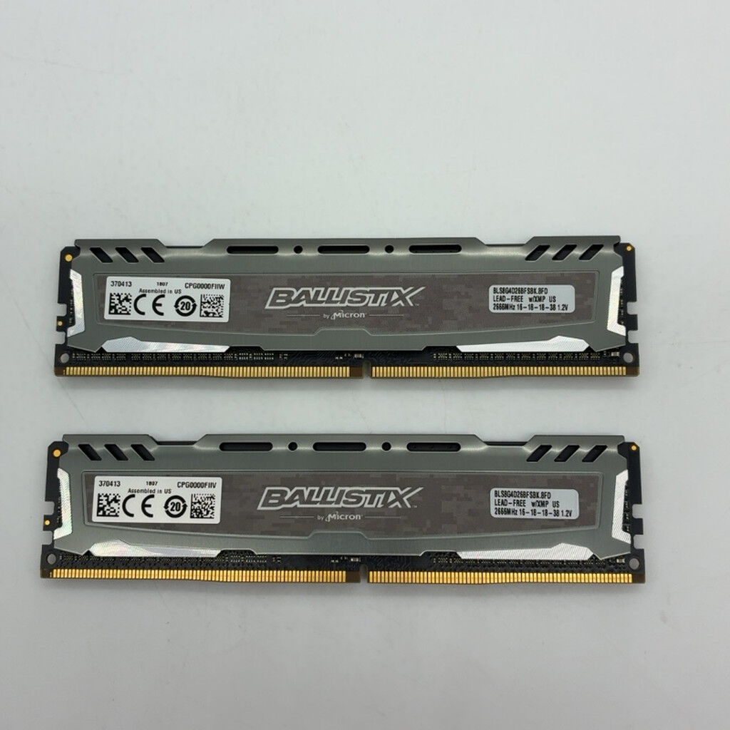 中古 8GB 2枚組(合計16GB) PC4-21300/DDR4-2666 デスクトップ用 190926