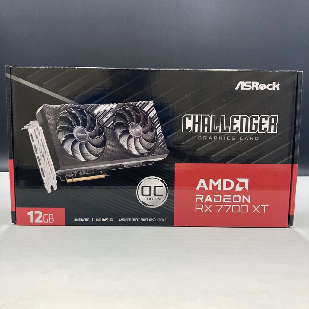 中古 ASRock RX7700XT CL 12GO RX7700XT Challenger OC (RX7700XT 12G