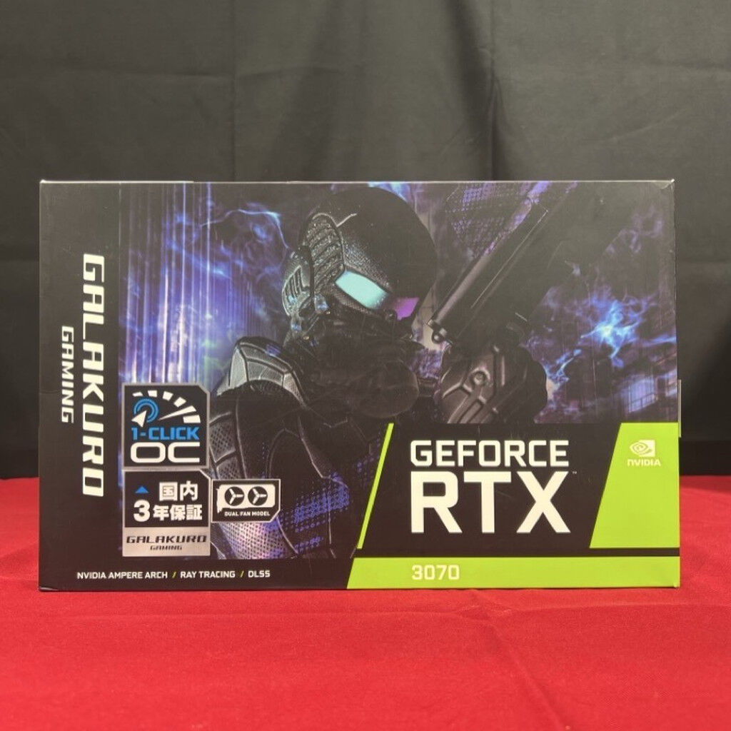 中古 玄人志向 GG-RTX3070-E8GB/OC/DF2 (RTX3070 8G) 5140001501
