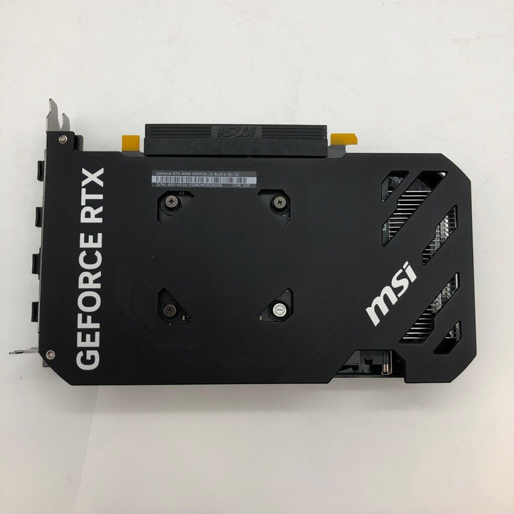 中古 MSI GeForce RTX 4060 VENTUS 2X Black 8G OC 4860001406