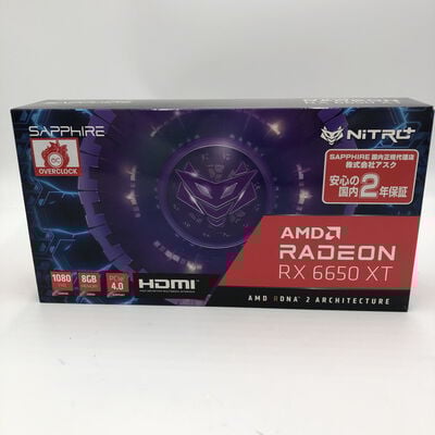 【盛岡都南店】中古  Sapphire Nitro+ Radeon RX 6650 XT Gaming OC　8GB 4580001681 