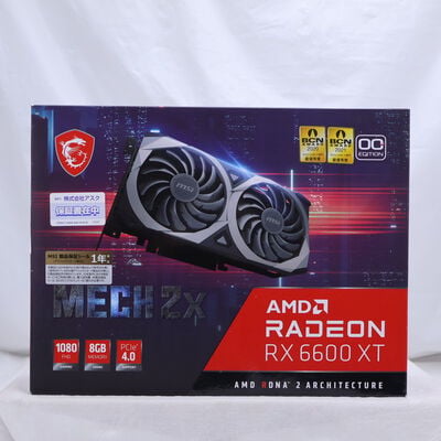 【通販センター】中古  MSI Radeon RX 6600 XT MECH 2X 8G OC（RX6600XT 8GB） 3480042017 