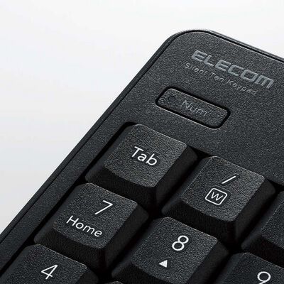エレコム  TK-TDM022SKBK (無線静音テンキーパッド) 