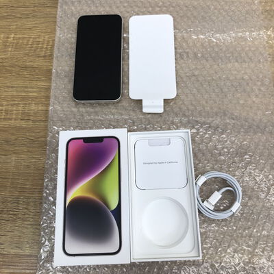【津ラッツ店】中古  【国内版SIMフリー】Apple iPhone14 6.1インチ 128GB (スターライト) MPUQ3J/A 154885 
