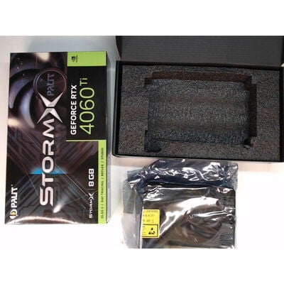 【前橋ｲﾝﾀｰｱｶﾏﾙ店】中古  Palit NE6406T019P1-1060F (RTX4060Ti StormX 8G) 4540001275【8/14価格改定!】 