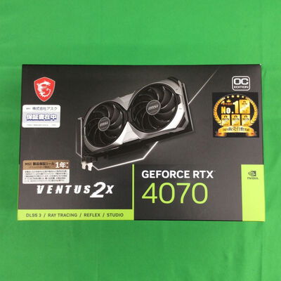 【川崎店】中古  MSI GeForce RTX 4070 VENTUS 2X E 12G OC (RTX4070 12GB) 3180006206 
