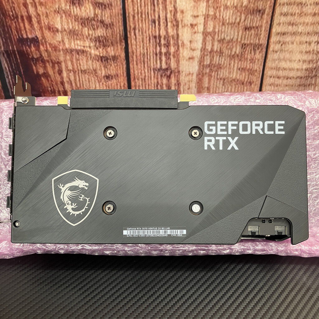 中古 【LHR版】MSI GeForce RTX 3070 VENTUS 2X 8G LHR (G6 1H3P