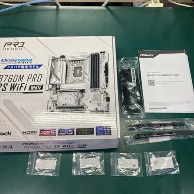 【千葉店】中古  ASRock B760M Pro RS WiFi White (B760 1700 mATX DDR5) 3250005642 