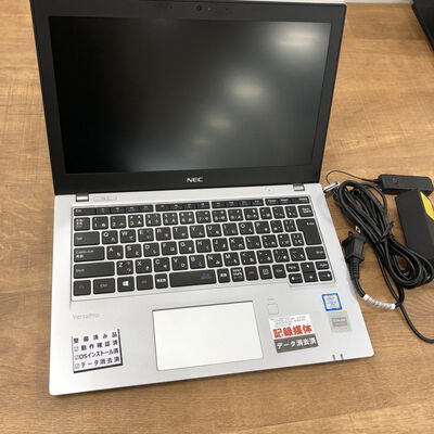 【宮崎恒久店】中古  NEC VersaPro タイプVB　PC-VKM17BZG4 (Core i5 8350U/8GB/SSD256GB/-/オンボード/12.5ｲﾝﾁ/1366x768/Wi-Fi/WEBCAM/W11H64) 176663 