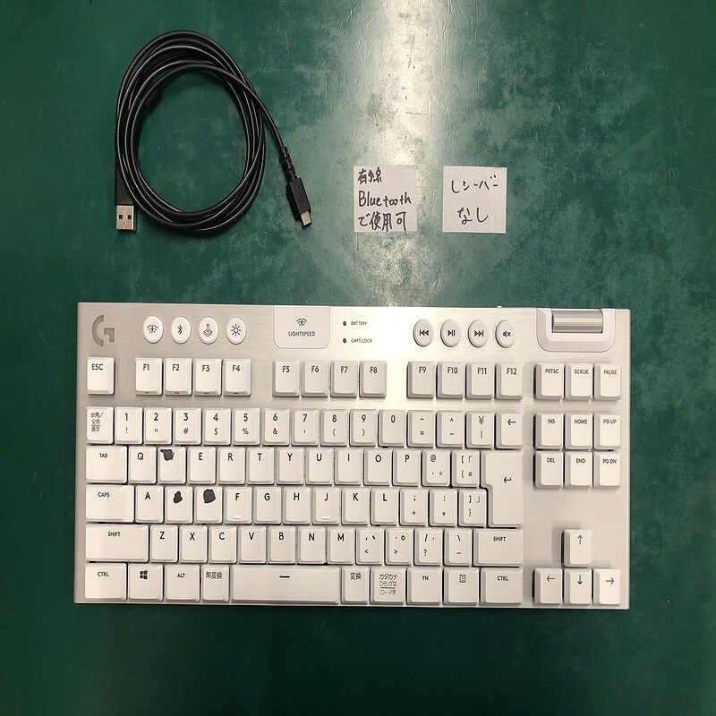 中古 ﾛｼﾞｸｰﾙ G913-TKL-TCWH (無線 RGB ｹﾞｰﾐﾝｸﾞｷｰﾎﾞｰﾄﾞ