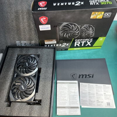 【静岡東瀬名店】中古  【LHR版】MSI GeForce RTX 3070 VENTUS 2X 8G OC LHR (RTX3070 8GB) 146437