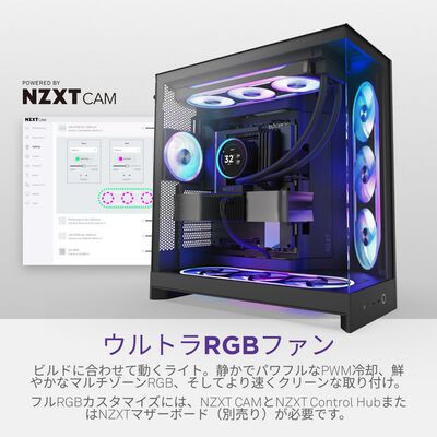 NZXT  F360U Ultra RGB Black RF-E36US-BA (360mm ARGB ブラック) 