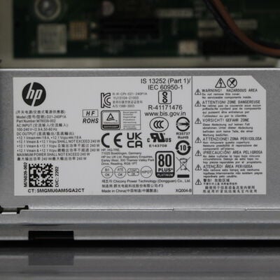 【通販センター】中古  HP ProDesk 100 G9(Intel Core i5 12500/16GB DDR4 (PC4)/SSD500GB/DVD-ROM/オンボード/W11H64 MAR) 195700 