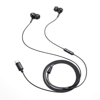 サンワサプライ  MM-HSTC04BK (USB Type-Cイヤホンマイク ブラック) 