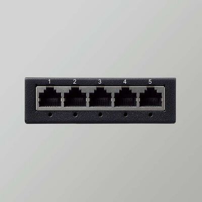 エレコム   EHC-G05MA-B Giga対応5ポートスイッチ(金属筐体/ACアダプター) 