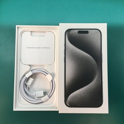 【佐賀南部バイパス店】中古  【国内版SIMフリー】Apple iPhone15 Pro 6.1インチ 128GB ホワイトチタニウム MTU83J/A 161190 