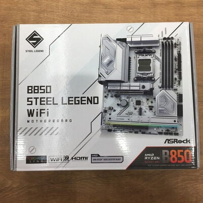 【佐賀南部バイパス店】中古  【付属品欠品】 ASRock B850 Steel Legend WiFi (B850 AM5 ATX DDR5) 3480040413 