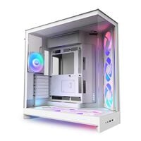NZXT  H9 FLOW RGB+ CM-H92FW-P1 (E-ATX ガラス ホワイト) 