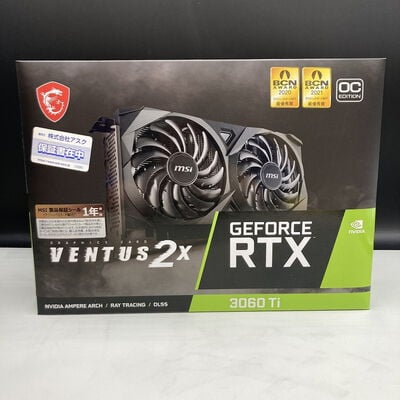 【熊本浜線店】中古  MSI GeForce RTX3060Ti VENTUS 2X 8G OCV1 LHR(RTX3060Ti 8GB LHR) 5370000972 