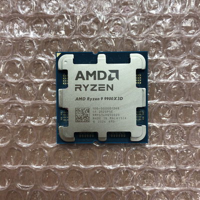 【宮崎恒久店】中古  AMD Ryzen 9 9900X3D (AM5/4.4GHz/140M/C12/T24/120W) 1460026288 