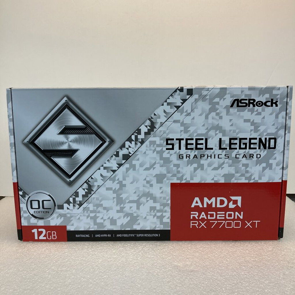 中古 ASRock RX7700XT SL 12GO(RX7700XT Steel Legend OC) 3180006825