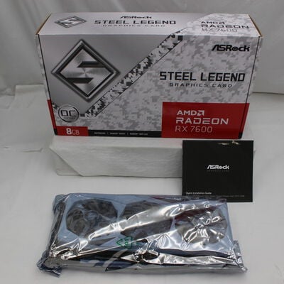 【通販センター】中古  ASRock RX7600 SL 8GO RX7600 Steel Legend 8G OC (RX7600 8G) 162751 
