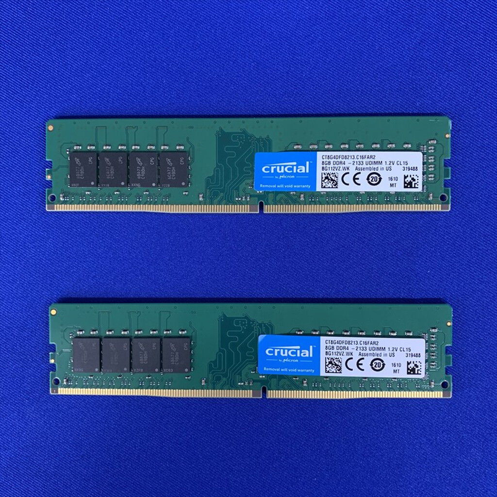中古 8GB 2枚組(合計16GB) PC4-17000/DDR4-2133 デスクトップ用 190928