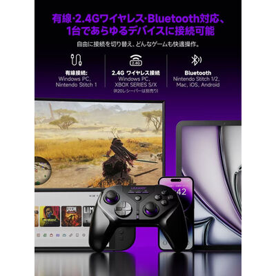 LEADJOY  XENO-PLUS-COMBO (ワイヤレス ゲームパッド ブラック) 