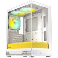 Okinos  Aqua UNO Yolk (MicroATX ガラス ホワイトイエロー) 