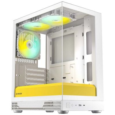 Okinos  Aqua UNO Yolk (MicroATX ガラス ホワイトイエロー) 