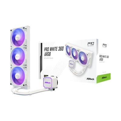 ASRock  Pro White 360 ARGB (360mm ホワイト) 