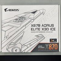 中古  GIGABYTE X870 AORUS ELITE X3D ICE (X870 ATX AM5) 5370001165 
