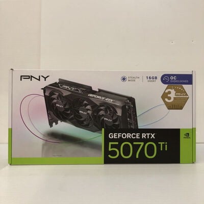 【徳島住吉店】中古  PNY VCG５０７０T16TFXPB1-０（RTX5070Ti OC 16GB GDDR7） 5230001102 