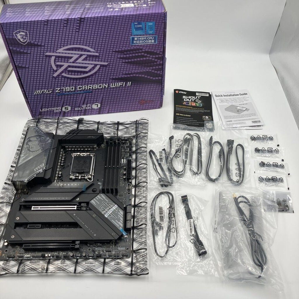 MSI MPG Z790 CARBON WIFI ATX マザーボード 中古 中古 MSI MPG Z790 CARBON WIFI (Z790 1700 ATX DDR5) 152762 （397700