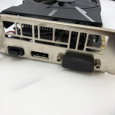 【宇都宮鶴田店】中古  MSI GeForce GTX 1650 AERO ITX 4G OC(GTX1650 4G GDR5) 139574 