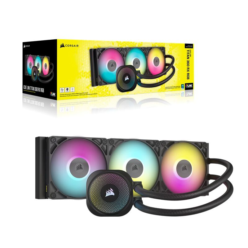 Corsair iCUE LINK TITAN 360 RX RGB CW-9061018-WW (ブラック
