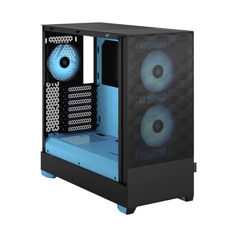 fractal design Pop Air RGB 限定カラー PCケース Fractal Design Pop Air RGB Cyan Core TG Clear Tint FD-C