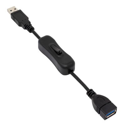 AINEX  U31AA-MF02S (USB3.2Gen1 Type-A 電源スイッチケーブル 20cm) 