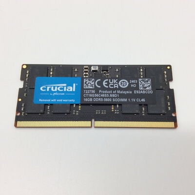 【浜松店】中古  PC5-44800 16GB ノート用(DDR5-5600) 178698 