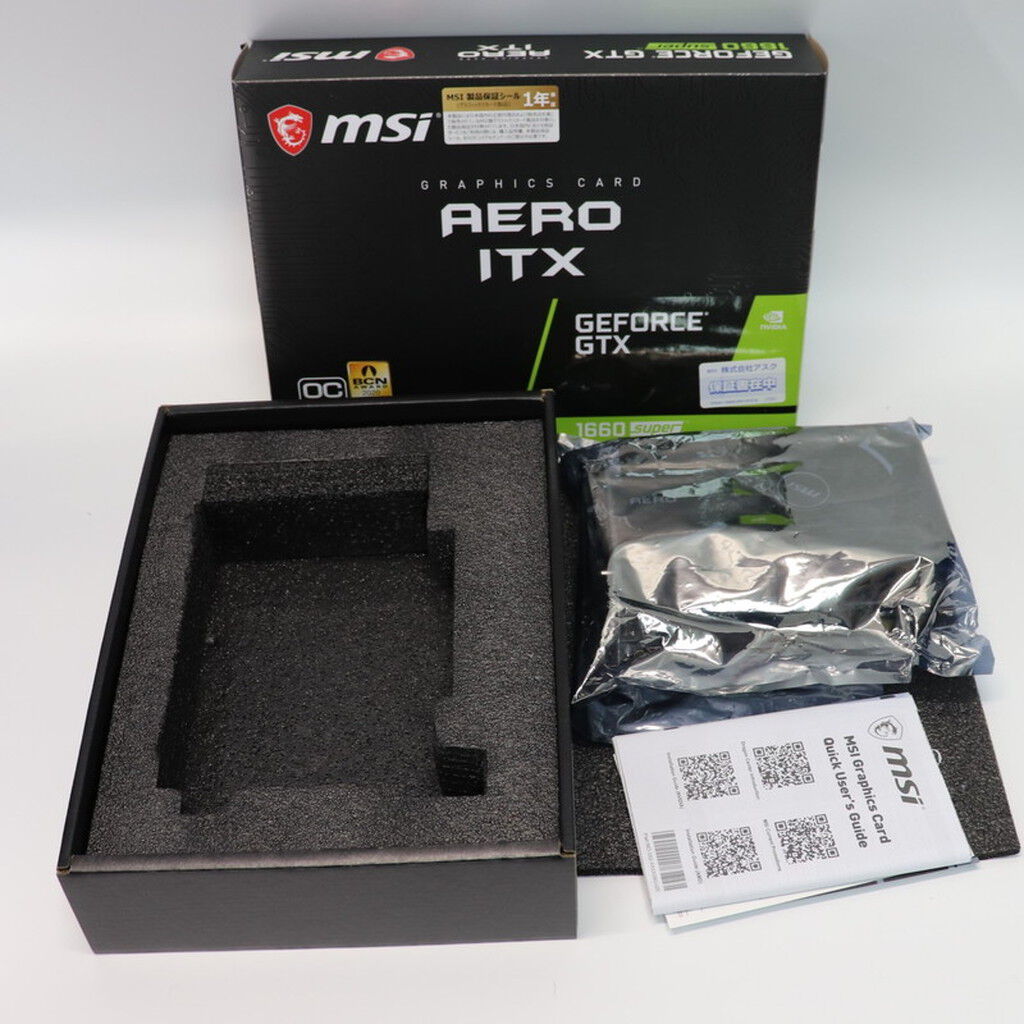 GTX1660SUPER AERO ITX 美品 元箱あり Amazon | MSI GeForce GTX 1660 SUPER AERO ITX OC グラフィック
