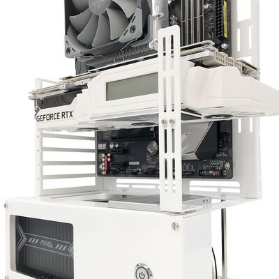 親和産業  SS-NVGASTAY-S-WH (VGAサポートステイS マグネット式 ホワイト) 