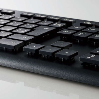 エレコム  TK-WS02DMKBK (洗える 抗菌 無線キーボード) 